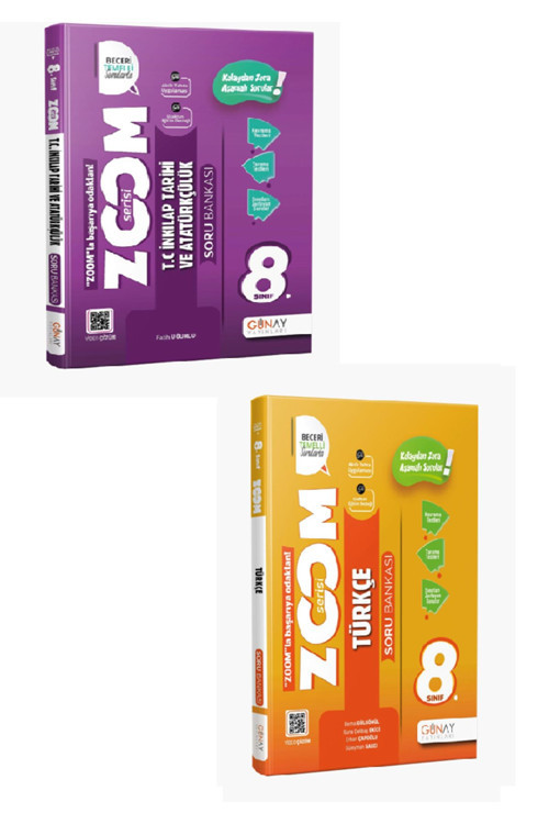 Günay Yayınları 8. Sınıf Zoom Türkçe + İnkılap Seti