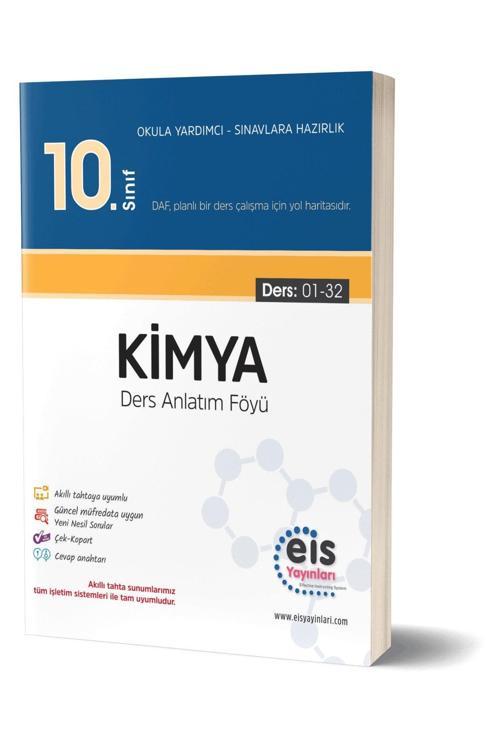 Eis Yayınları Eis 10. Sınıf Kimya Daf Ders Anlatım Föyleri