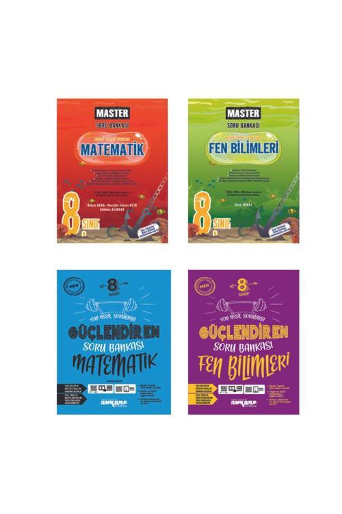Ankara Yayıncılık 8. Sınıf Güçlendiren Ve Okyanus Master - Matematik + Fen Bilimleri Soru Bankası Seti Tarık Ölmez