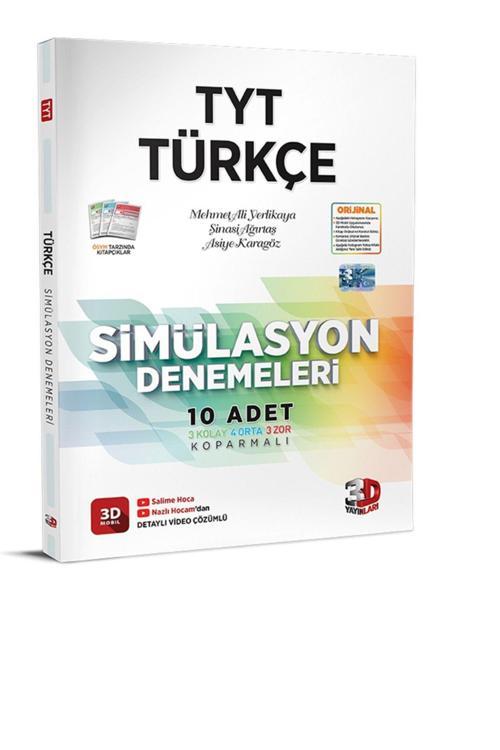 3D Yayınları Tyt Türkçe Simülasyon Denemesi - 10 Deneme