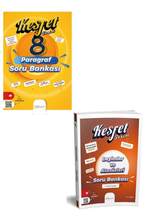Günay Yayınları 8. Sınıf Keşfet Paragraf Soru Bankası + Deyimler Ve Atasözleri Soru Bankası