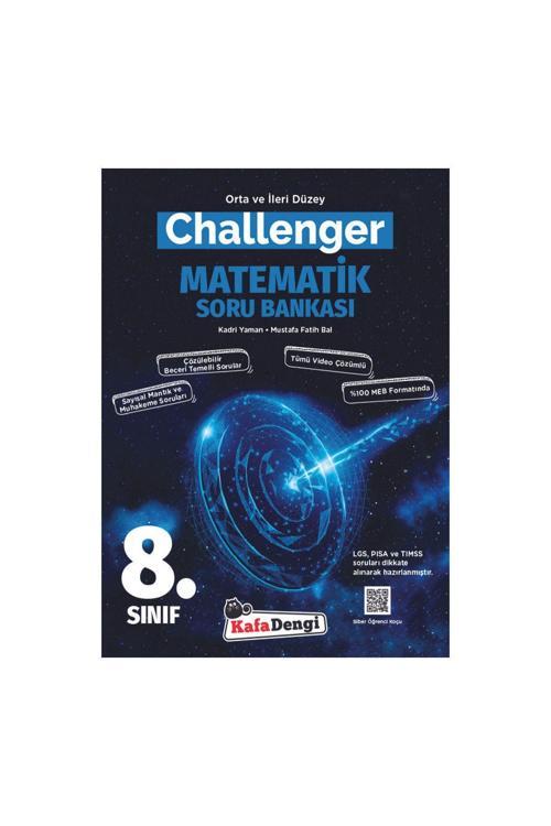 Kafa Dengi Yayınları 8.Sınıf Challenger Matematik Soru Bankası (Tümü Video Çözümlü)