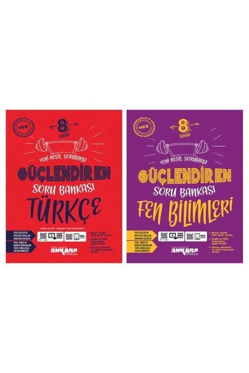 Ankara Yayıncılık Ankara Yayınları 8. Sınıf Güçlendiren Türkçe + Fen Bilimleri Soru Bankası Seti