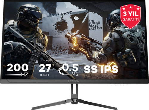 X27F200 27" 200Hz 0.5ms HDMI DP HDR FreeSync G-Sync FHD SS IPS Gaming Monitör