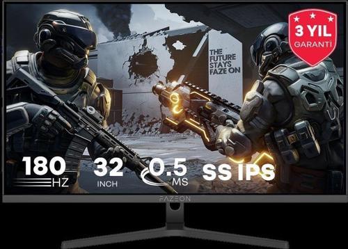 X32F180Q 32" 180Hz 0.5ms FAST IPS QHD HDMI*2+DP*1+USB*1 RGB GAMING MONITOR