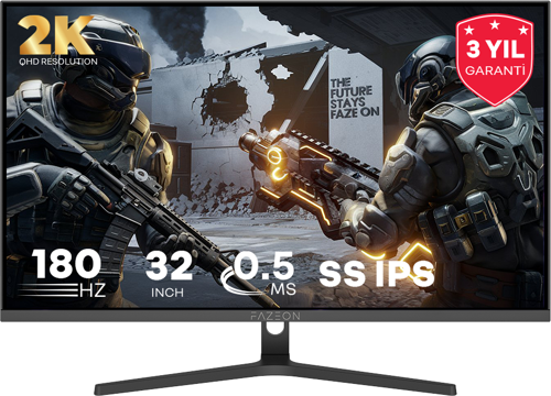 X32F180Q 32" 180Hz 0.5ms FAST IPS QHD HDMI*2+DP*1+USB*1 RGB GAMING MONITOR