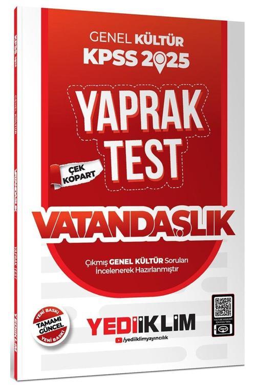 2025 Kpss Genel Kültür Vatandaşlık Çek Kopart Yaprak Test