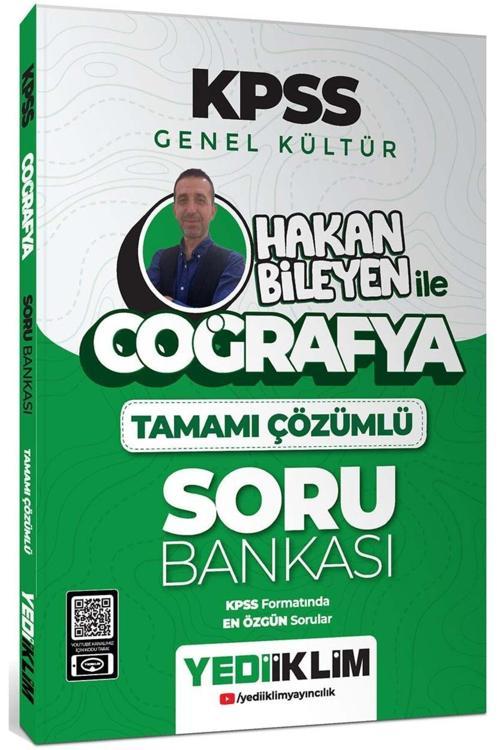 Yediiklim 2025 Kpss Genel Kültür Coğrafya Hakan Bileyen Ile Tamamı Çözümlü Soru Bankası