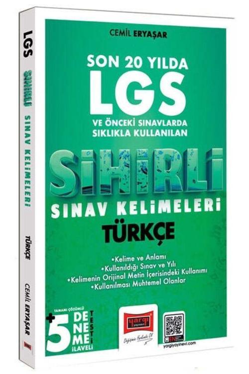 Yargı Lgs Türkçe Son 20 Yılda Sıklıkla Kullanılan Sihirli Sınav Kelimeleri (5 Deneme Ilaveli) Yargı