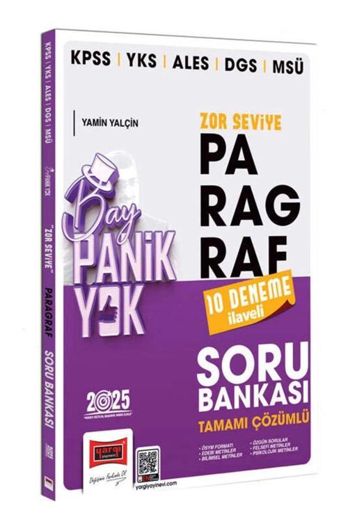 Kpss Yks Ales Dgs Msü Tamamı Çözümlü Panik Yok Zor Seviye Paragraf Soru Bankası