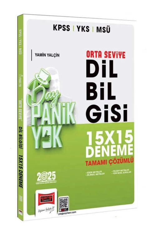 2025 Kpss Yks Msü Tamamı Çözümlü Panik Yok Orta Seviye Dil Bilgisi 15X15 Deneme