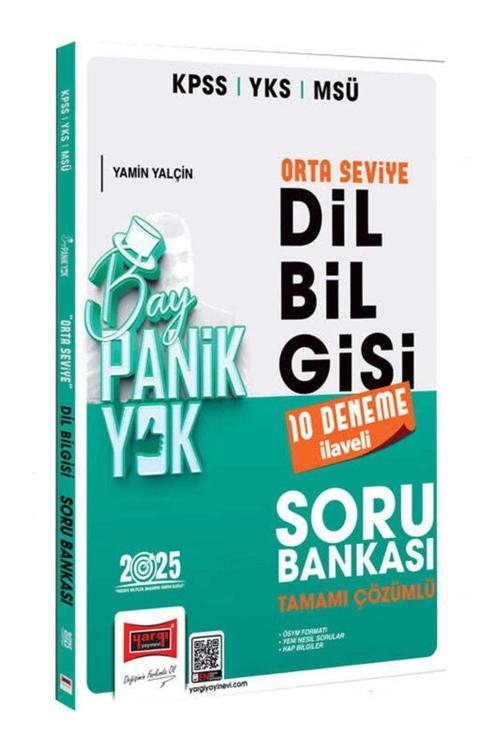 2025 Kpss Yks Msü Tamamı Çözümlü Panik Yok Orta Seviye Dil Bilgisi Soru Bankası (10 Deneme İlaveli)