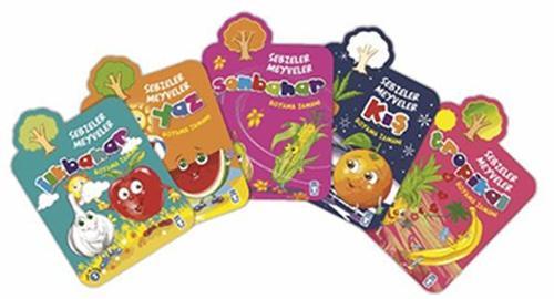 Boyama Zamanı - Sebzeler Meyveler Seti - 5 Kitap Takım
