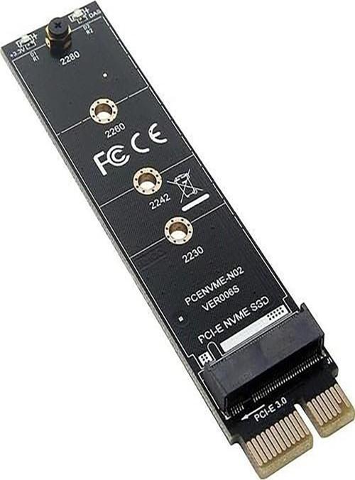 PX-M2PCIEX PCIE X1'dan M-Key M2.NVMe Ssd Çevirici Dönüştürücü Taşınılabilir EVO SSD İle Uyumlu