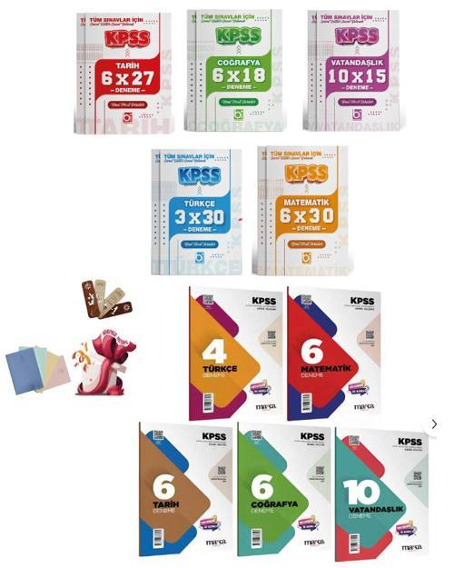 2026 KPSS Genel Kültür Genel Yetenek Tüm Dersler Deneme Seti 10 Kitap Bigelio ve Marka Yayınları