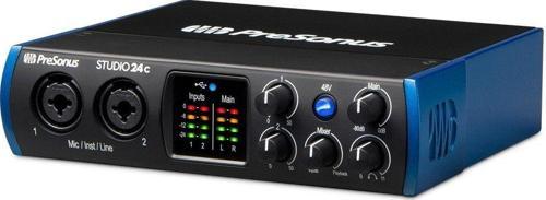 Studio 24c | Yeni nesil 2 Giriş / 4 Çıkış, 2 mikrofon girişli USB-C ses kartı
