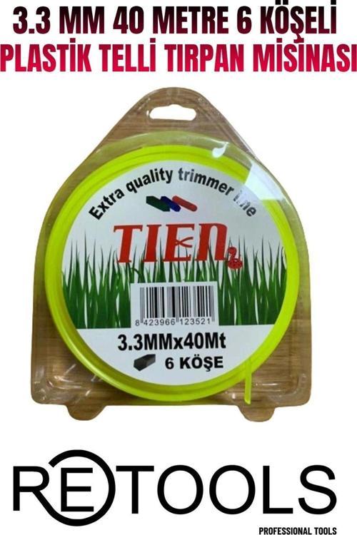 3.5 MM 40-36 METRE 6-4 KÖŞELİ PLASTİK TELLİ TIRPAN MİSİNASI
