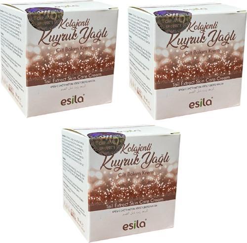 Kolejenli Kuyruk Yağlı cilt bakım Kremi 50 ml, 3 Adet Esila