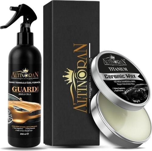 Altın Oran Titanium Seramik Katkılı Wax Krem Cila 100 + Guard Auto Hızlı Cila 250 Ml