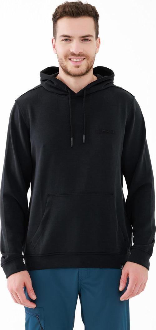 Ozwet Kapşonlu Sıfır Yaka Sweatshirt Siyah