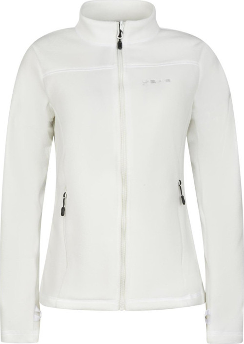 Cara Kadın Tam Fermuarlı İnce Polar Sweatshirt Beyaz