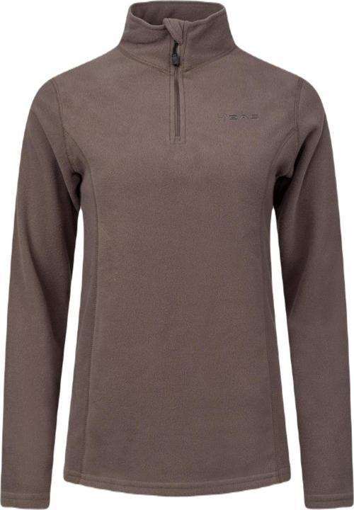 Pinna Yarım Fermuarlı Kadın Polar Sweatshirt Açık Füme