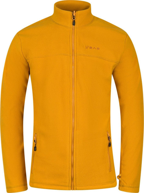 Chestert Erkek Tam Fermuarlı İnce Polar Sweatshırt Hardal