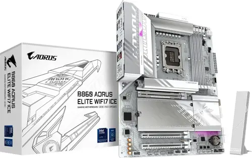 Gıgabyte Gıgabyte B860 Aorus Elıte Wıfı7 Ice Ddr5 Hdmı-Dp Typec Pcıe 5.0 1851P Atx