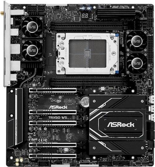 Asrock Trx50 Wıfı-6E Ws Ecc Ddr5 10-Gbe Lan Pcıe 5.0 Str50 Atx