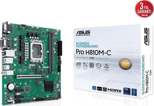 Pro H810M-C Csm Ddr5 Hdmı-Dp Typec Pcıe 5.0 1851P Matx Kurumsal Anakart