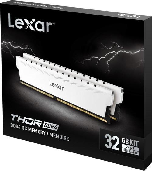 Lexar 32Gb (2X 16Gb) Ddr4 3600Mhz Dual Kıt Pc Ram Thor Ld4Bu016G-R3600Gdwg Beyaz