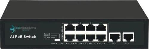 8Port +2 Uplınk 96W Full Poe 08Ods-8P2U 10/100 Yönetilemez Switch