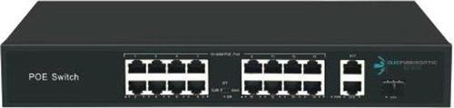 16Port +2 Uplınk 200W Full Poe 08Ods-16P2U1S-200 10/100 1X Sfp Yönetilemez Switch