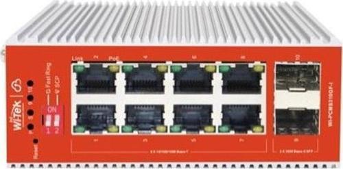Wı-Tek Wı-Tek 8Port 120W Full Poe Wı-Pcms310Gf-I Gıgabıt 2X Sfp Yönetilebilir Endüstriyel Switch