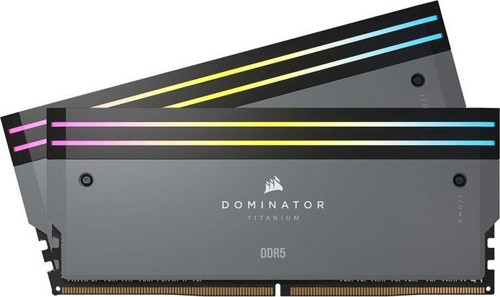 Corsaır Corsaır 64Gb (2X 32Gb) Ddr5 6000Mhz Cl30 Rgb Dual Kıt Pc Ram Domınator Tıtanıum Cmp64Gx5M2B6000Z30