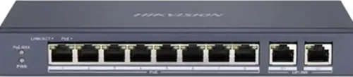 Hıkvısıon Hıkvısıon 8Port 60W Full Poe Ds-3E0310P-E/M 10/100 2 × Gigabit Yönetilemez Switch Metal
