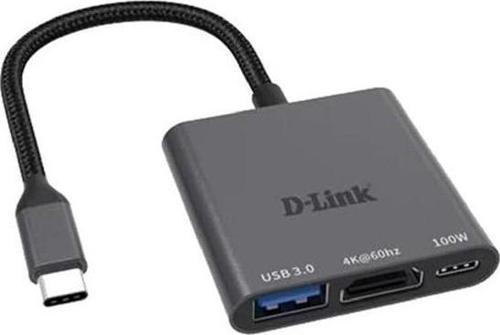 D-Lınk D-Lınk Dub-C103 0.15Metre Type-C - Hdmı_Usb 3.0 Çevirici Adaptör Gold 4K-60Hz/100W