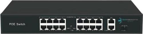 16Port 200W Full Poe 08Ods-16P2U-200 10/100 2X-Uplınk Yönetilemez Switch