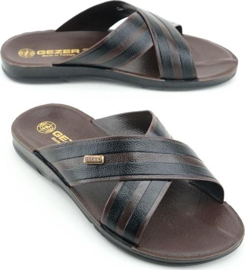 Erkek Yazlık PU Taban Suni Deri Rahat Taban Ev Bahçe Günlük Terlik