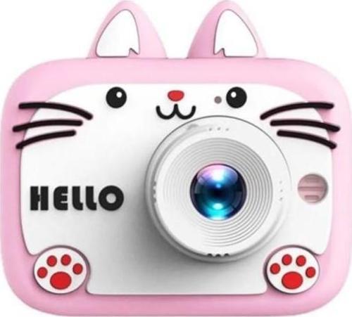 Pembe KS102  Mini Karikatür Çocuklar Dijital Kamera 1080P