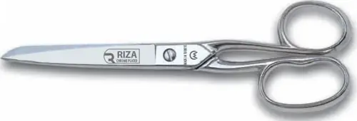 Rıza A4215-7 Ev ve Saya Makası No: 7 inç / 17,78 cm - Krom Kaplama