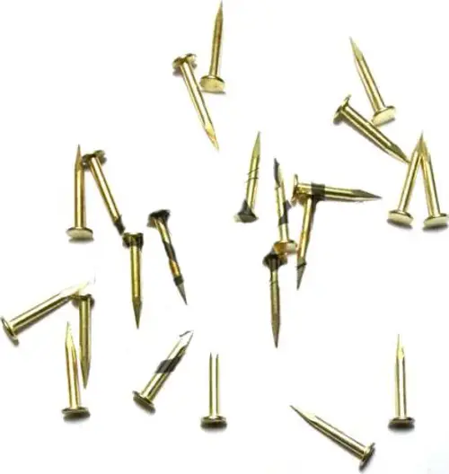 Klips, Menteşe, Ayağı Çivisi 9mm Çelik - Sarı 100gr