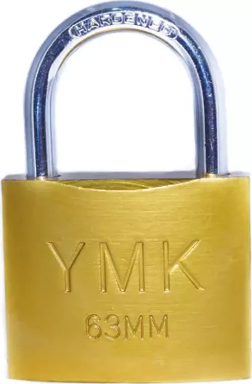 YMK Eko Sarı Boyalı Kısa Kancalı Asma Kilit 32mm