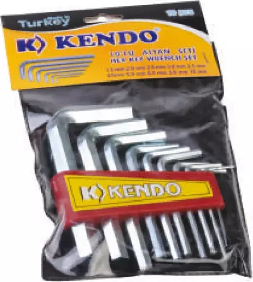 Kendo Poşetli 6 Köşe Alyan Seti 10 Parça
