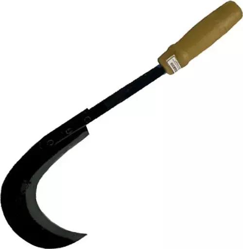 Sürmene Kırmızı Plastik Saplı Orak 43 Cm - Buğday Hasadı
