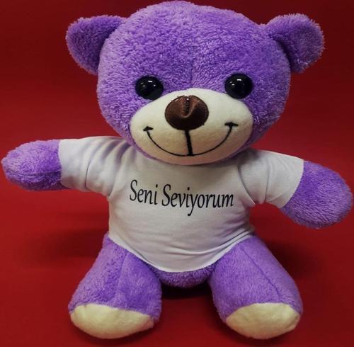 Seni Seviyorum Tişörtlü Peluş Ayı