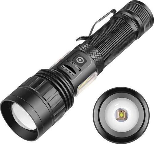 PeakStar Ps-6153 10000 Lümen Zoomlu Mıknatıslı TG Cob Led Powerbank Özellikli Profesyonel El Feneri