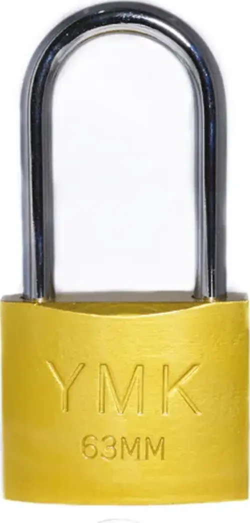 YMK Eko Sarı Boyalı Uzun Kancalı Asma Kilit 32mm