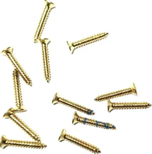Klips, Menteşe, Ayak, Ağaç, Sunta Vidası 2,2x13 mm - Sarı 100 Adet