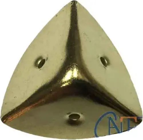Dekoratif, Kutu, Sandık Köşesi - 45x28 mm, Büyük, Sarı, 100 Adet